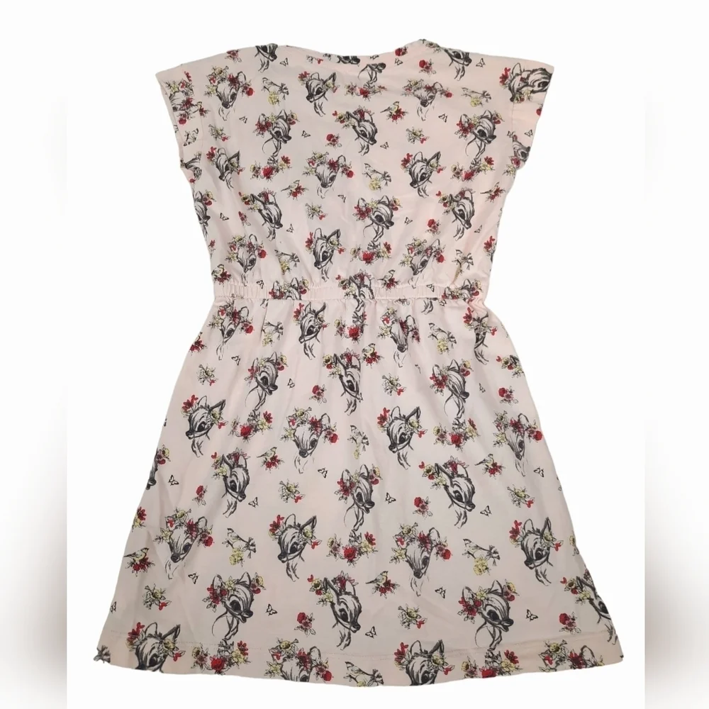 Gap Disney Bambi‎ Cap Sleeve Peach Dress Size Medium Girls